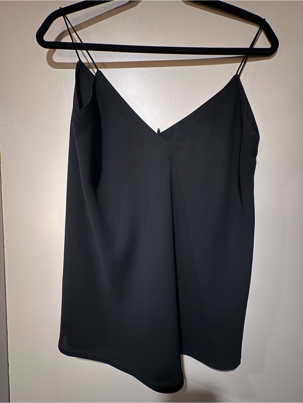 Wayne Clark Sleek Black V-Neck Spaghetti Strap Tank Top